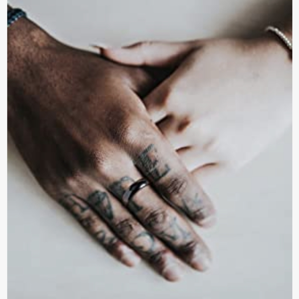 Set of 2 unisex hematite rings- magnetic 🧲 & negative energy absorbing - Picture 3 of 7